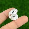 Pear Blue Lace Agate Stone Birthday Flower New Ring Jewelry 925 Sterling Silver