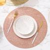 Reusable PVC Placemat Heat Resistant Dining Table Mat Wear-Resistant Stain-Proof Placemat for Home Kitchen Dining Table Protection