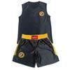 Unisex Sanda Wushu Kickboxing Boxing Summer Training Sleeveless Suit & Shorts for Men, Women, and Children