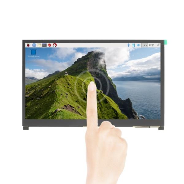 Dual HDMI IPS Display Interactive 10Inch LCD Capacitive Touch Screen Monitor Panel with Stand 1280x600 for IC Raspberry Pi 4B/3B