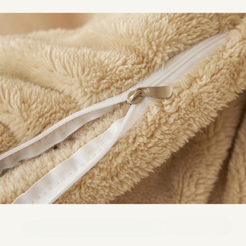 Patul de toamnă și iarnă din catifea cu lapte set din patru piese, îngroșat, cald, brodat, din catifea corali, cearșaf de pilota unică, set din trei piese din catifea arctică