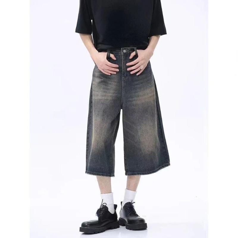 Loose Oversize Jean Shorts Women Outwear Sportwear Low Waists Denim Short Pants Korean Fashion Vintage Clothing Summer 2024