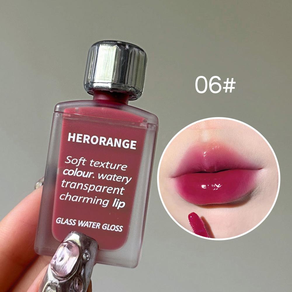 HERORANGE Gloss à lèvres hydratant Glass Water, couleur durable et transparent