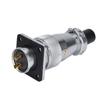 WS20 2 Pins Plug Socket Waterproof Panel Mount Connector Aviation Connector  Wiring Connecting