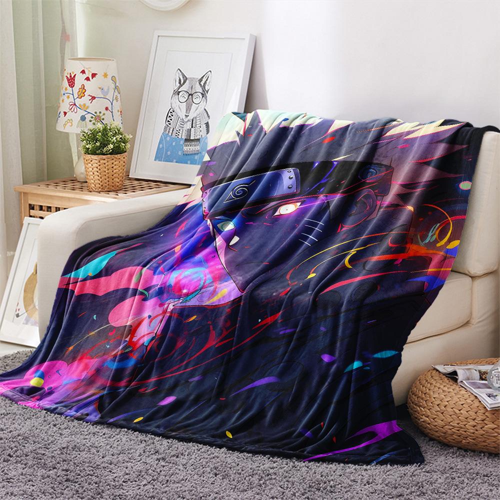 Naruto  Print Flannel Blanket, High quality Comfortable for All Seasons, Home Decor, Warmth and Comfort