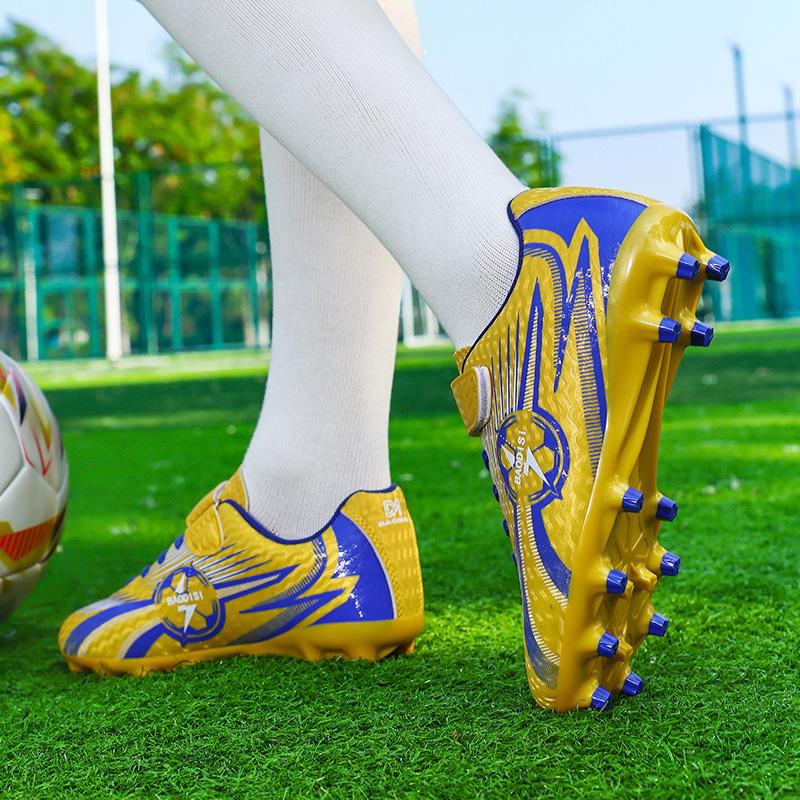 28-39 Boys Football Boots AG/TFSpike Rubber Soft Sole Kid's Professional Artificial Turf Training Football Boots for Girls
