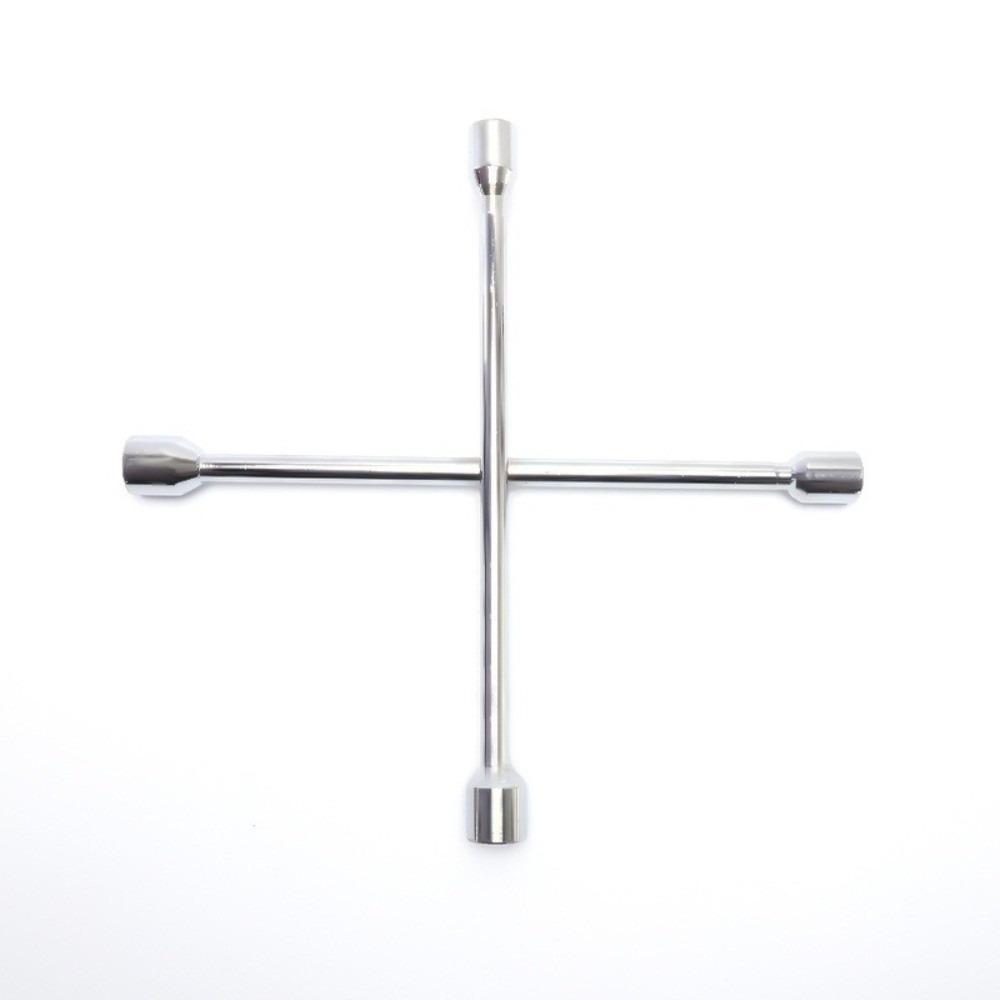 Metal Tire Wrench Silver Socket Wrench Portable Cross Wrench  Household Disassembly
