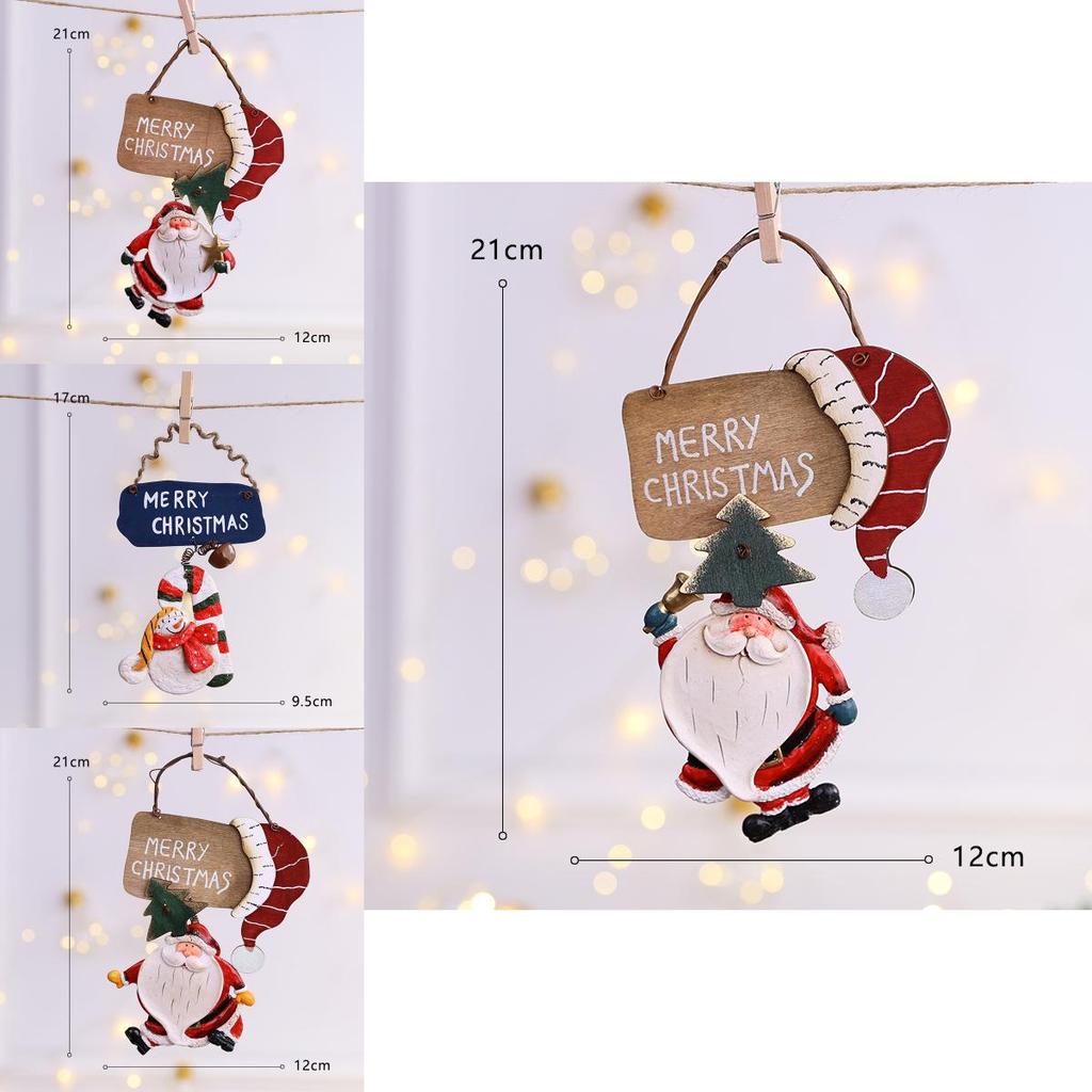 Christmas Tree Decorations Resin Hanging Tags For Holiday Scene Decor Gift Items