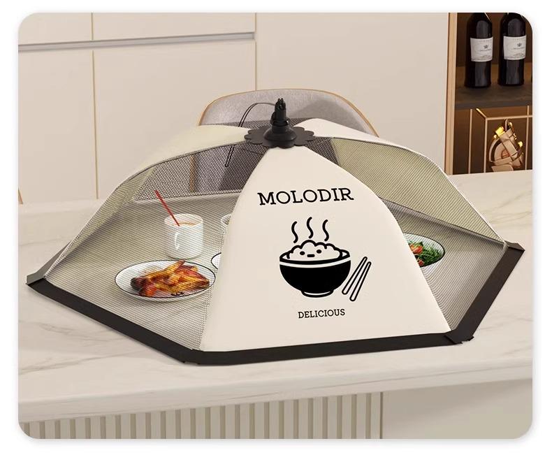 Foldable Fly-Proof Mesh Food Cover for Leftovers