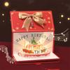 Chinese Style Cake Greeting Card with Lighting Music Cash Gift Bag Hongbao Money Bag  Wedding Event