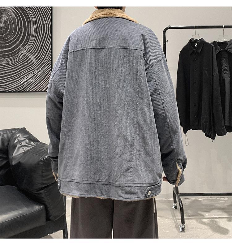 Lammfell Herren Verdickte Cordjacke - Wintermode, Trendiger Retro Amerikanischer & Japanischer Stil