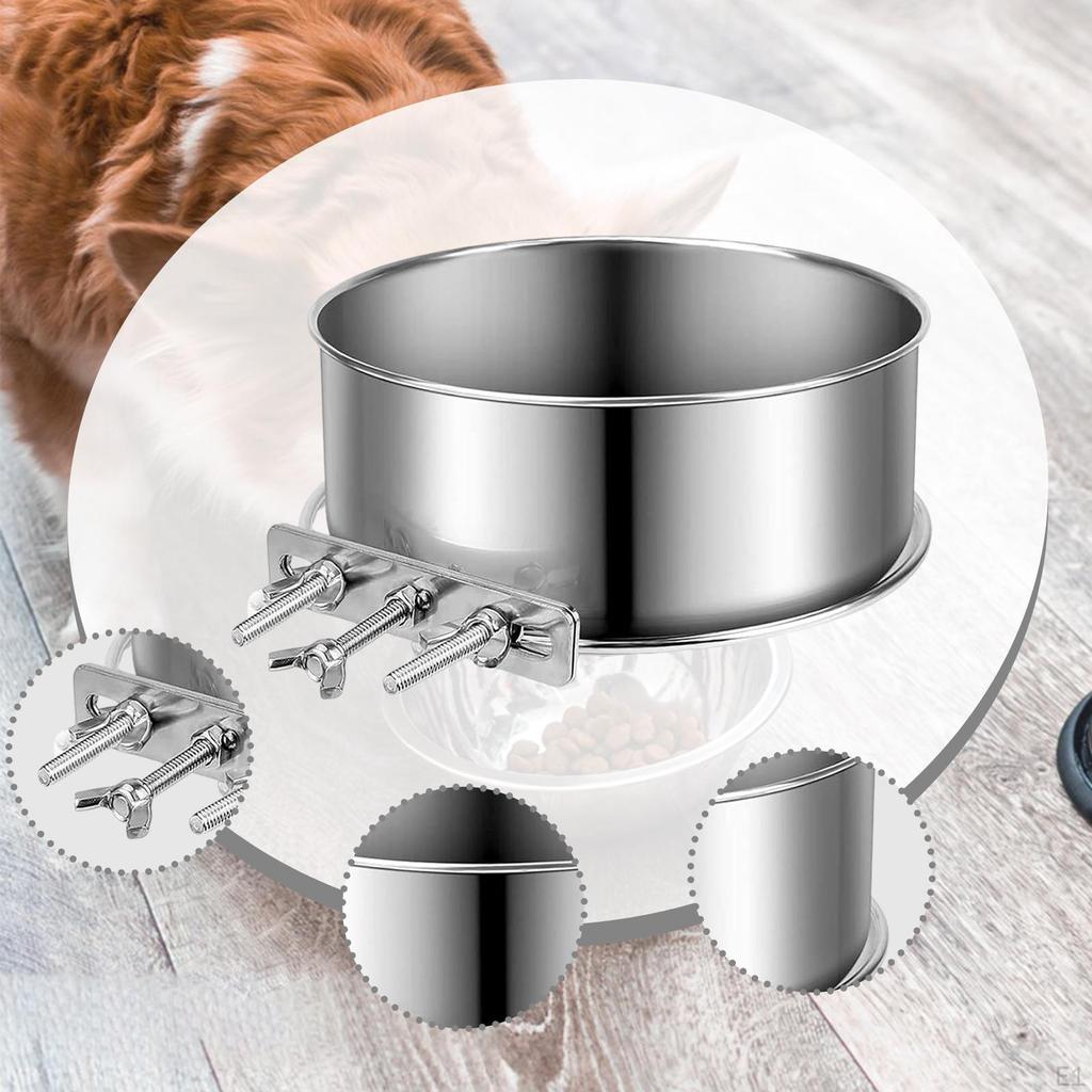 , Stainless Steel Food And Water Bowl for Cats