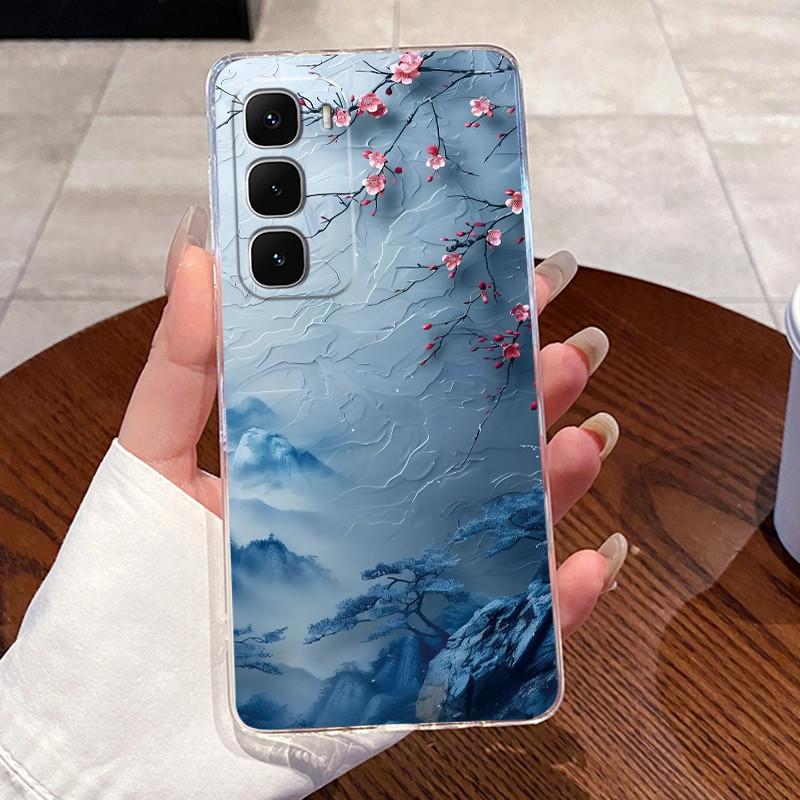 For Infinix Hot 60 Pro Plus 60i X6726 X6886 X6885 X6728 Clear Silicone Soft TPU Cover Hot 60 Pro+ 4G Cute Rabbit Cat Phone Case