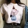 Women T Shirt Fashion Casual Female Print Shirt Loose Women Oneck Tops Harajuku 90s Girls Kawaii T Shirt Korean Style Clothes