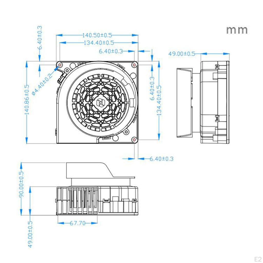 Air Blower for Inflatable Replacement Fan Low Noise Toys Outdoor 2900-3300R/Min High