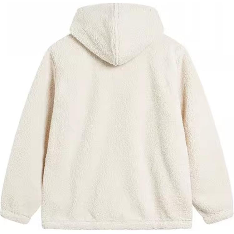 Puma Jednobarevná k pokožce šetrná teplá všestranná fleecová bunda Unisex svrchní oděv Bílá 679663-87