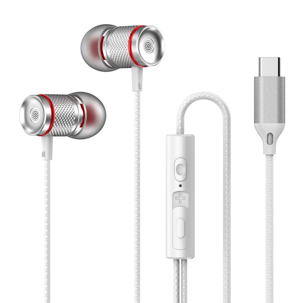 Wired Headphones DAC Type-C 3.5mm Headset 9D Bass Stereo Earbuds In-Ear Handsfree Earphones for S20 S10 POCO