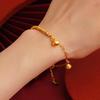Vietnam Sand Gold Lotus Pod Pendant Necklace - Women's Simple Gold-Plated Copper Clavicle Chain Jewelry