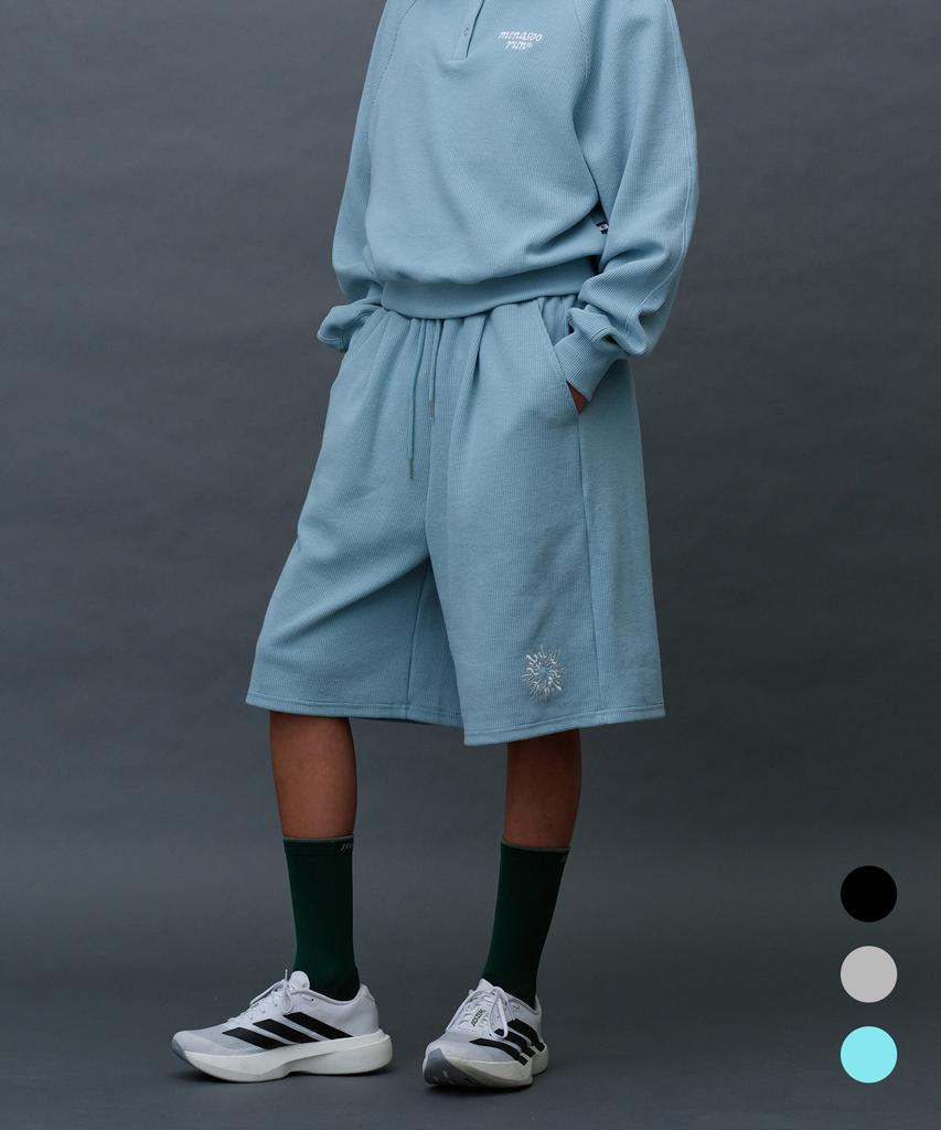 Minasu Waffle Sweat Training Bermuda Pants