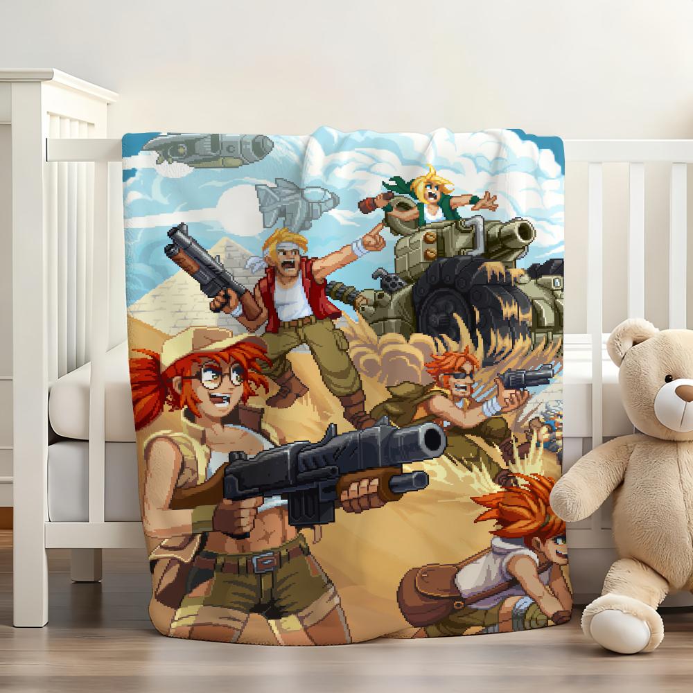 Game Metal Slug Tactics Blanket Soft and Skin Friendly For Couch Bed Napping Bedspread All Seasons Comforter