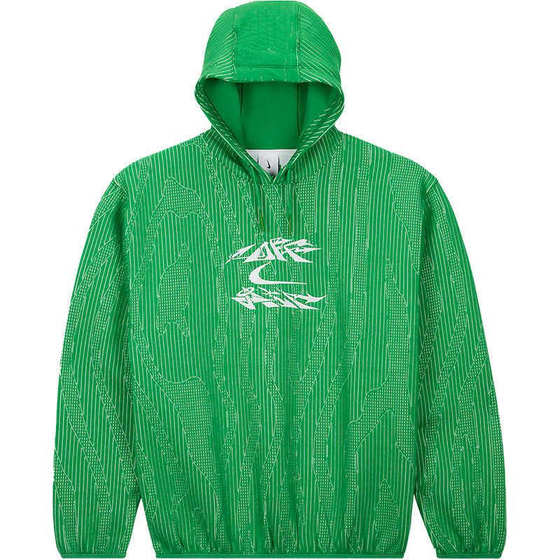 

Nike X OFF-WHITE Patterned Hoodie Unisex Tops Green DV4450-389 L