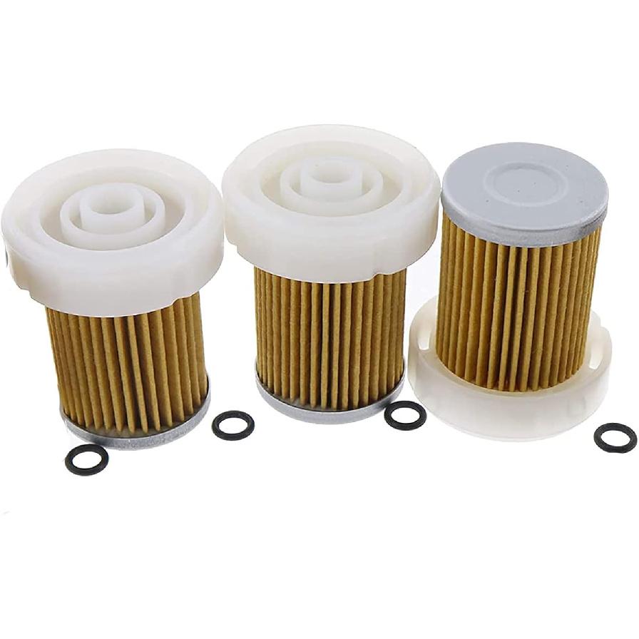 DVPARTS 3 Pcs Fuel Filter With 6A320-59930 6A320-58830 For Kubota B1410 RTV900 L320 B3030 B7400 L3800DT L3800F RTVX1120DW RTVX1140R RTVX900W PF9911