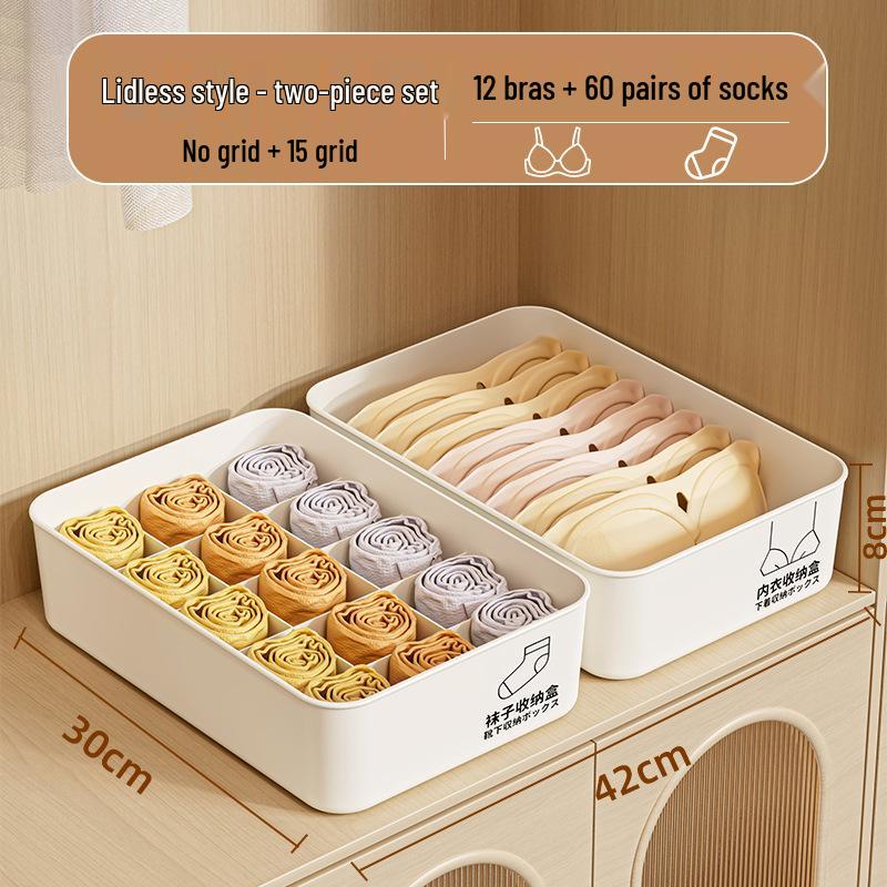 Socks, Lingerie, and Underwear Storage Box: 3-in-1 Organizer for Home Wardrobe