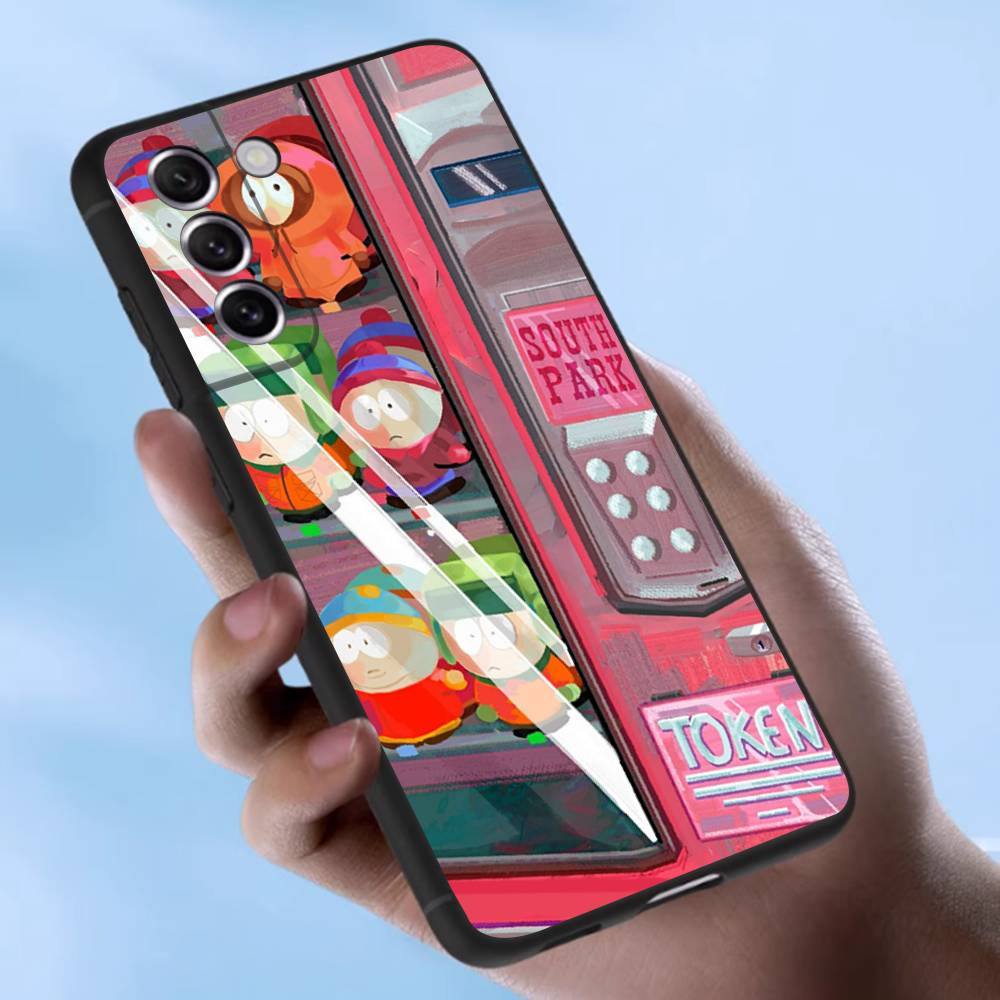 

Cartoon S-South P-Park Case For Samsung Galaxy Case S25 S23 S22 S21 S30 S20 S10 Ultra Plus FE TPU Soft Cover Samsung S23Plus 5G