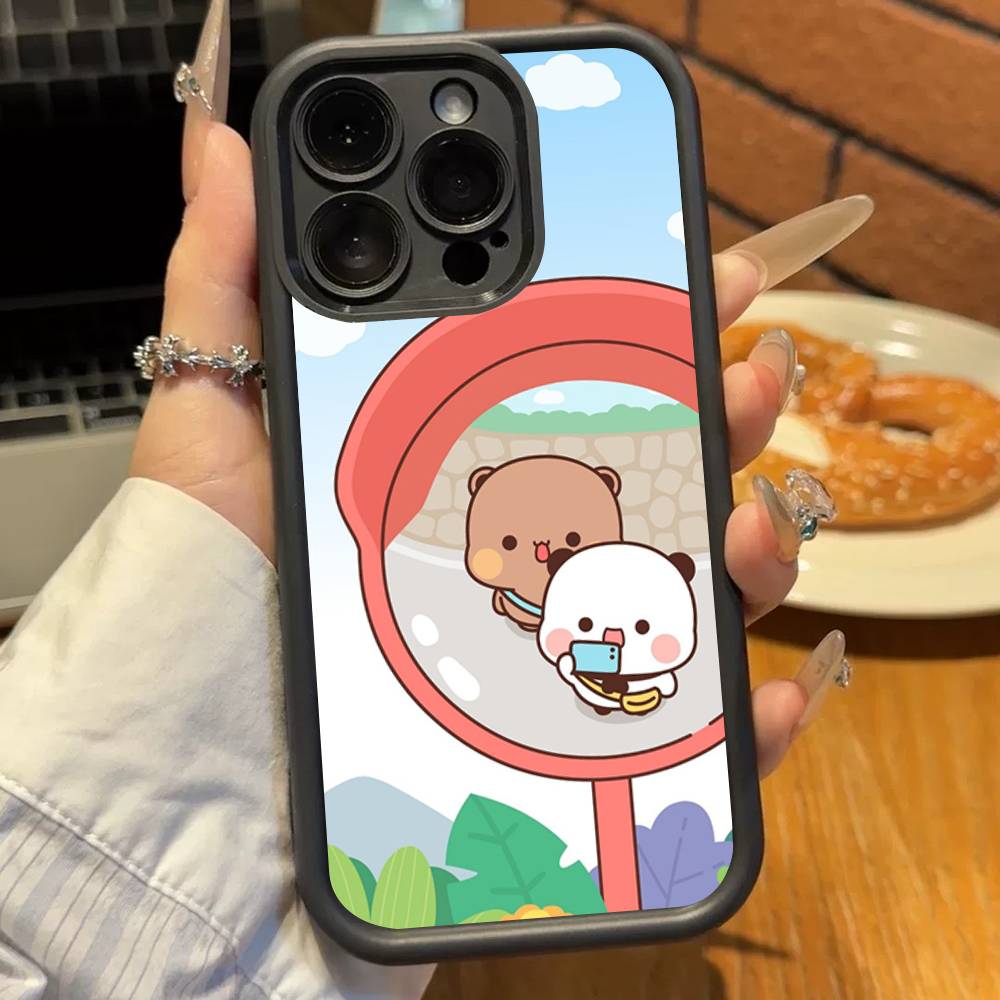 Cute BuBu D-DuDu Phone Case For iPhone 11 12 13 14 15 16 17 Pro Max Shockproof Soft TPU Back Cover