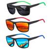 2024 nuevos hombres mujeres gafas de sol polarizadas de aleación cuadradas con montura de gran tamaño gafas de sol de conducción sombras masculinas