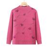 Hodo Women's Mid-Aged Winter Semi-High Collar Knit Sweater