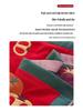 Par de Fronhas de Algodão Antiderrapantes - Design Festivo Vermelho, Absorventes de Suor, Anti-Queda, Frete Grátis