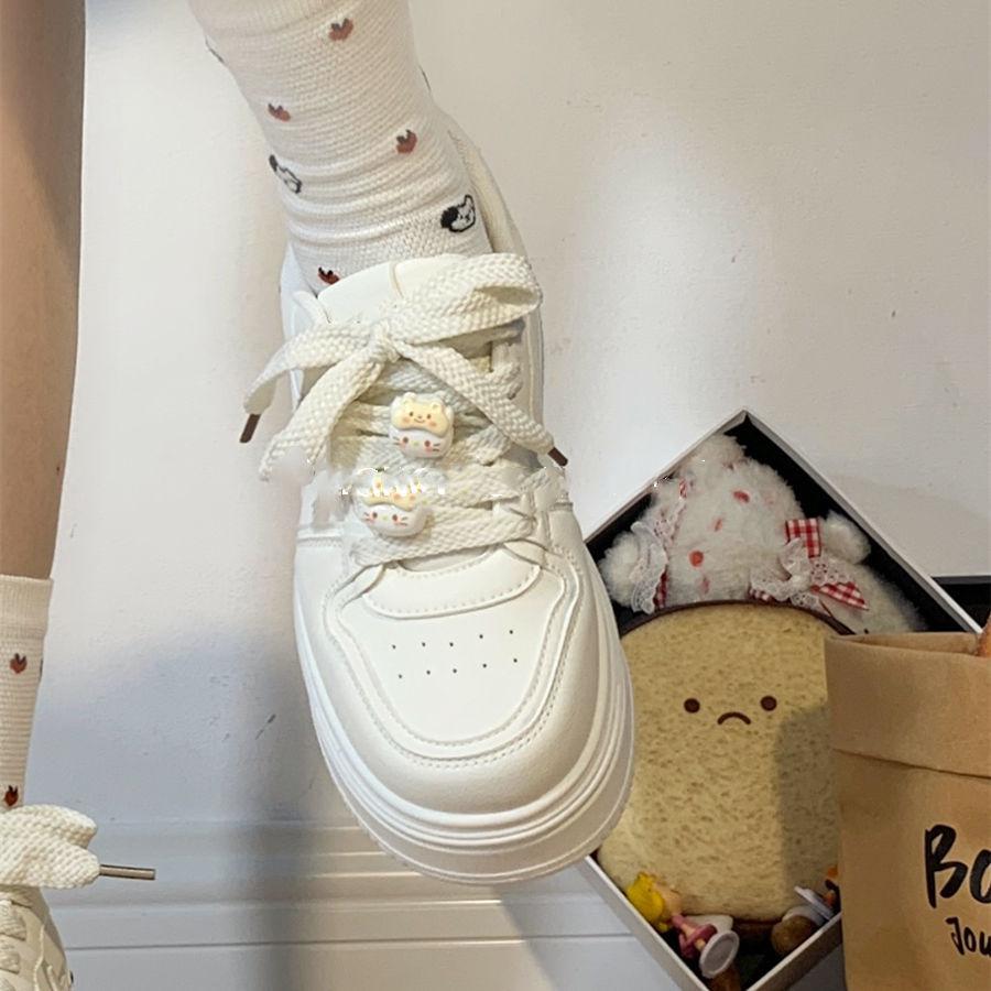Sports little white shoes women's 2025 autumn new soft-soled muffin board shoes versatile thick-soled star-increasing casual shoes women