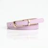 Womens Minimalist Alloy Pin Buckle Belt With Faux Leather Cover For Dresses And Cardigans