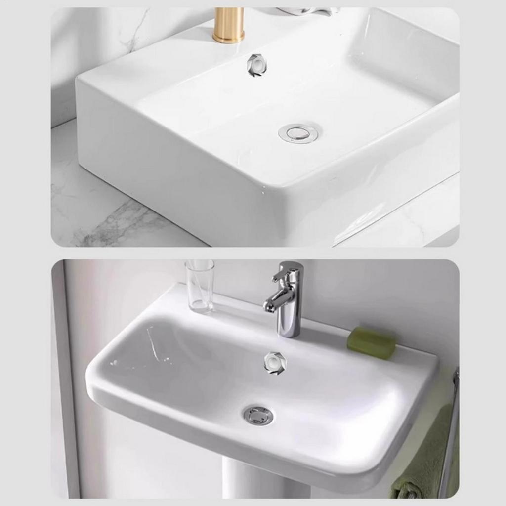 Sink Drain Cover Anti-Drop Home Improvement Bathroom Sink Basin Overflow Trim Ring For Kitchen Bathroom Home Dormitory Hotel