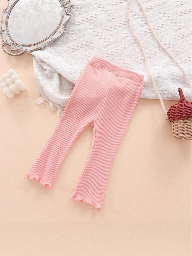 Korean Style Fashionable Girls' Cotton Flare Leggings for Toddlers (2025)
