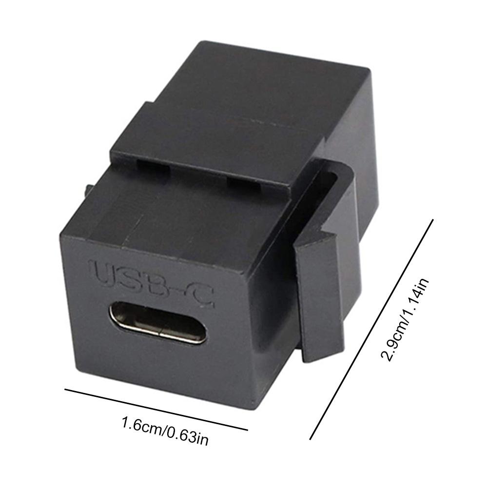 USB 3.1 Type C Socket Cable Port Support Charging Data Synchronization Keystone Insert for Wall Plate Outlet Panel