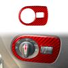 Real Soft Carbon Fiber Sticker LHD RHD Car Headlight Switch Frame Trim For Seat Leon 2005 2006 2007 2008 2009 2010 2011 2012