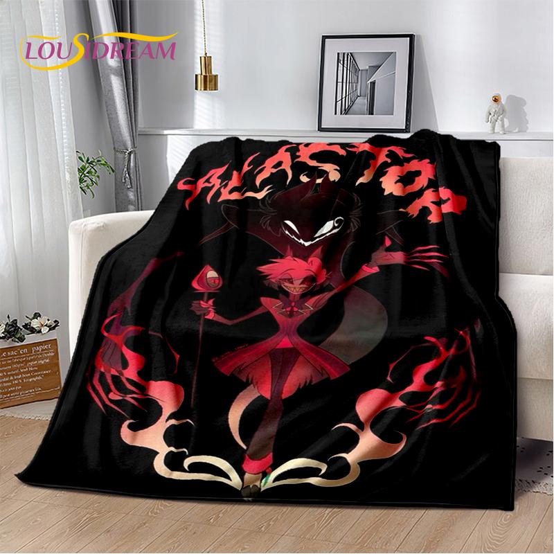 2025 H-Hazbin Hotel Charlie Cartoon Soft Blanket,Soft Throw Blanket for Home Bedroom Bed Sofa Picnic Travel Cover Child Gift