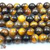 Popular Natural Yellow Tiger Eye Stone Beads for DIY Jewelry Accessories - Round Loose Beads