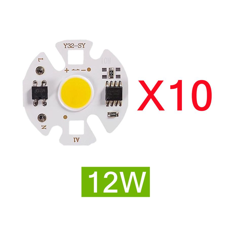 10pcs 220V LED Chip 10W 20W 30W 50W COB Chip No Need Driver LED Lamp Beads for Flood Light Spotlight Lampada DIY Lighting