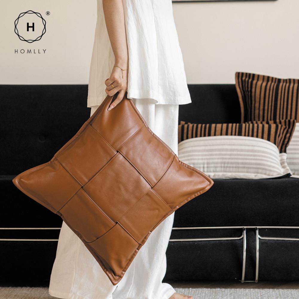 Homlly Noir Monochrome Decorative Pillow Cushion Cover (x2pcs)