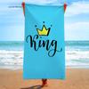 King and Queen's Velvet Bath Towel Beach Towel Cushion Large Bath Towel Beach Towel Printed Microfiber Towel Minimum Order