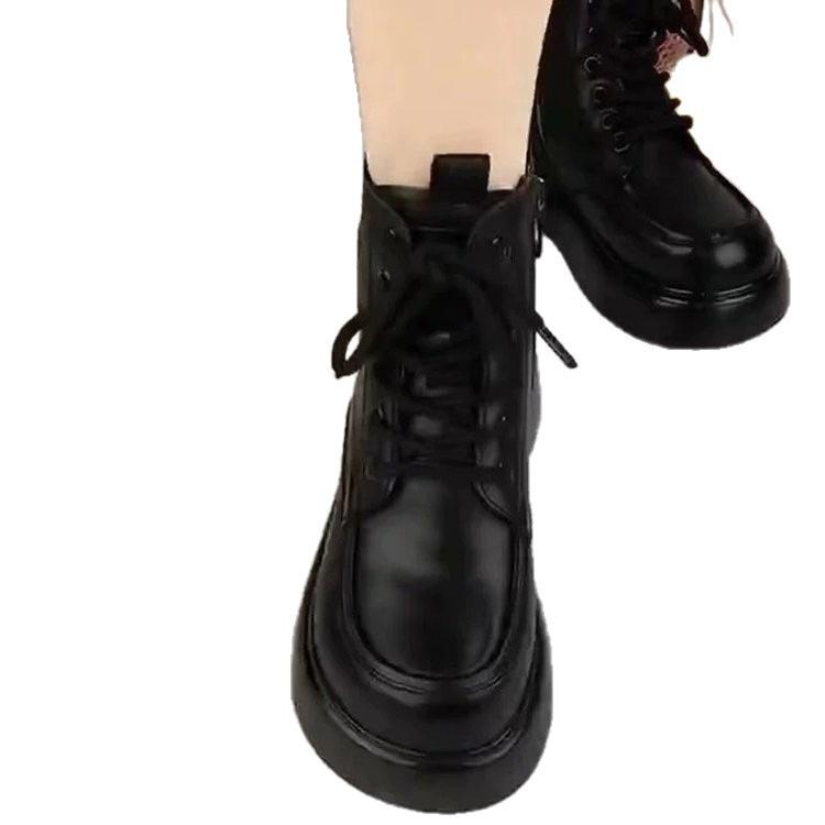 Non-slip Large Cotton Snow Boots Cotton Shoes Winter New Velvet Short Boots Cotton Boots Thick-soled Martin Boots