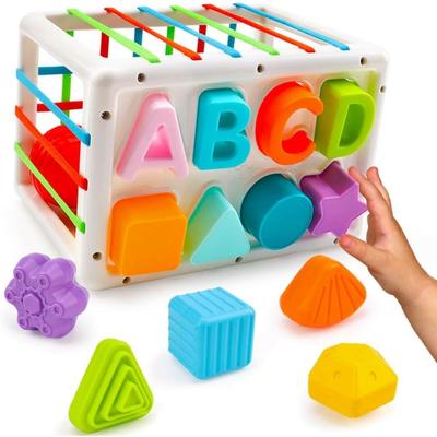 Montessori Leke, Baby Leke Barn Leke, Motor ferdigheter Leke Sortering og stabling Leke Gave for Fra 1 2 3 år Gutter Jenter Småbarn 18 måneder, Autism Leke