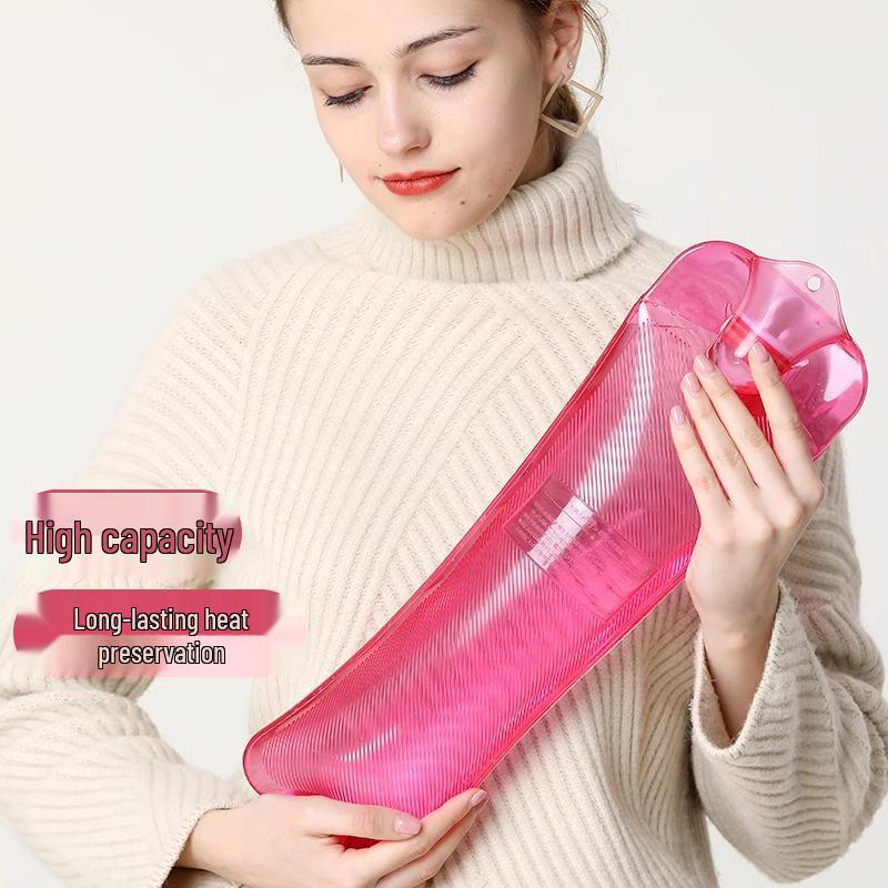 Long PVC Hot Water Bottle Hand Warmer & Massage Bag