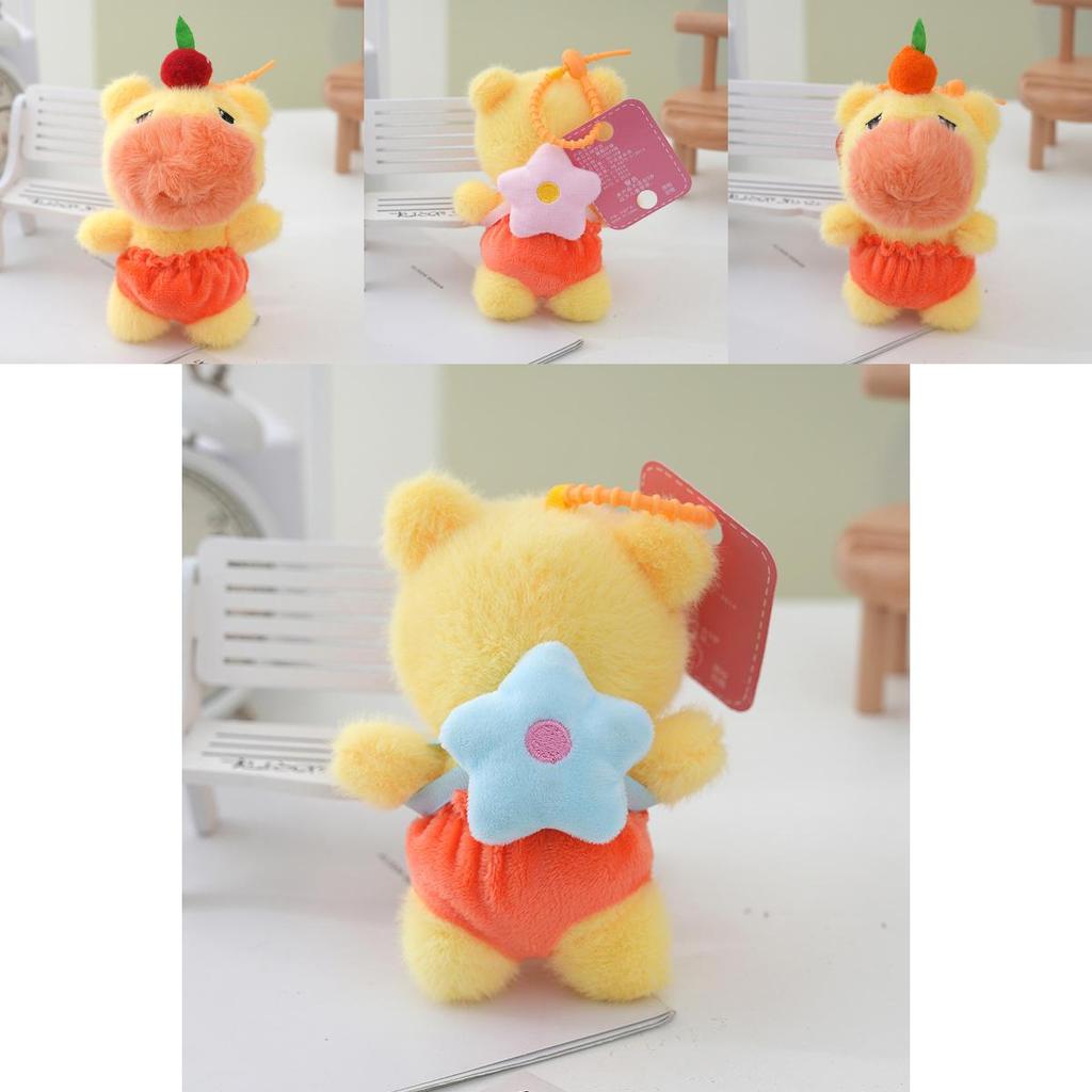 Animal Plush Keychain Featuring Capybara Design For Backpack And Gift