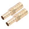 2 Pcs Barbed Fitting Splicer Brass Hose Barb Reducer Hex Reducing Barbed Connector 12mm(12in) To