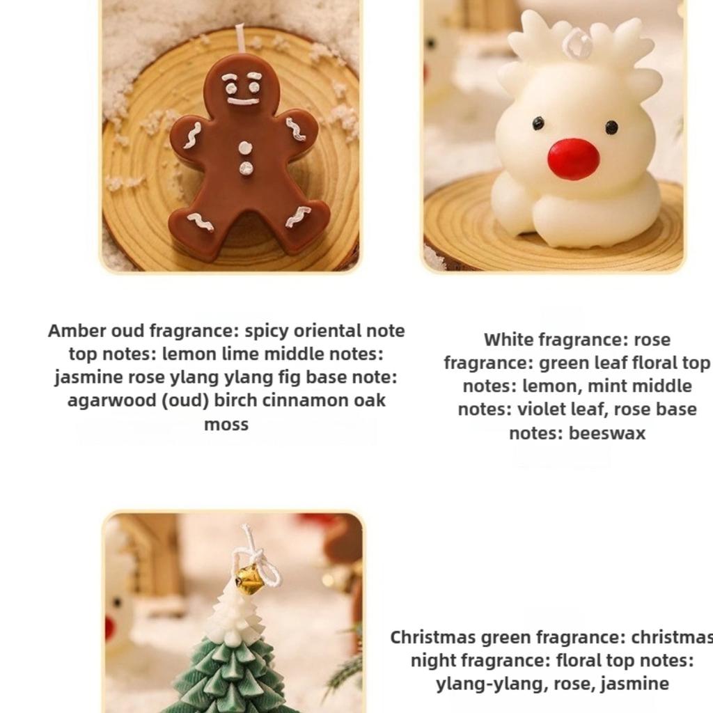 Decorative Ornaments Christmas Gifts Practical Deer Aromatherapy Candle Sets Gift Boxes Souvenirs Christmas Gifts for Friends