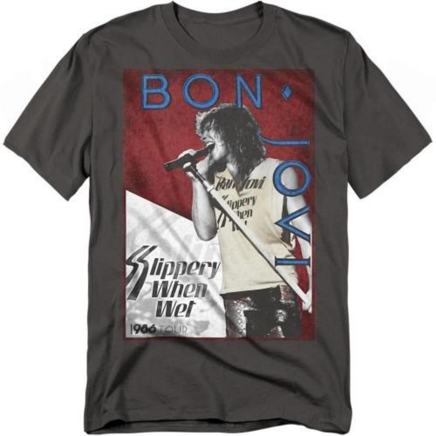 

Унисекс Взрослая футболка Bon Jovi Тур 86 S